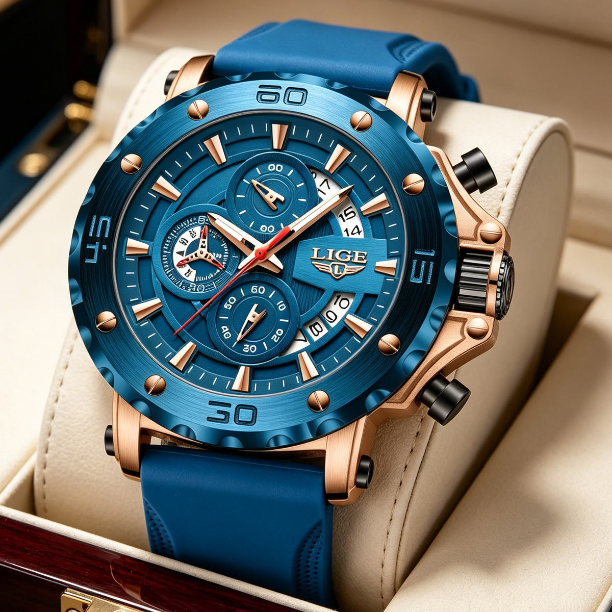 Smartwatch Digital Watches For Men - LIGE Fashion Watch For Men Calendar