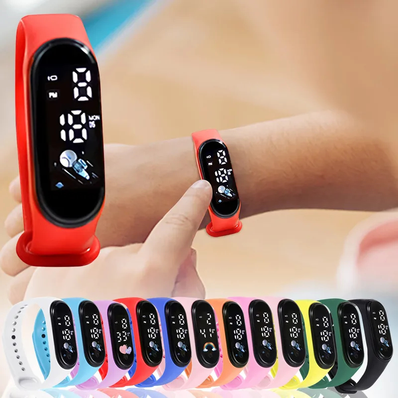 Smartwatch Digital Watches For Kids - Cute Children Digital Wrist Watch, Shockproof