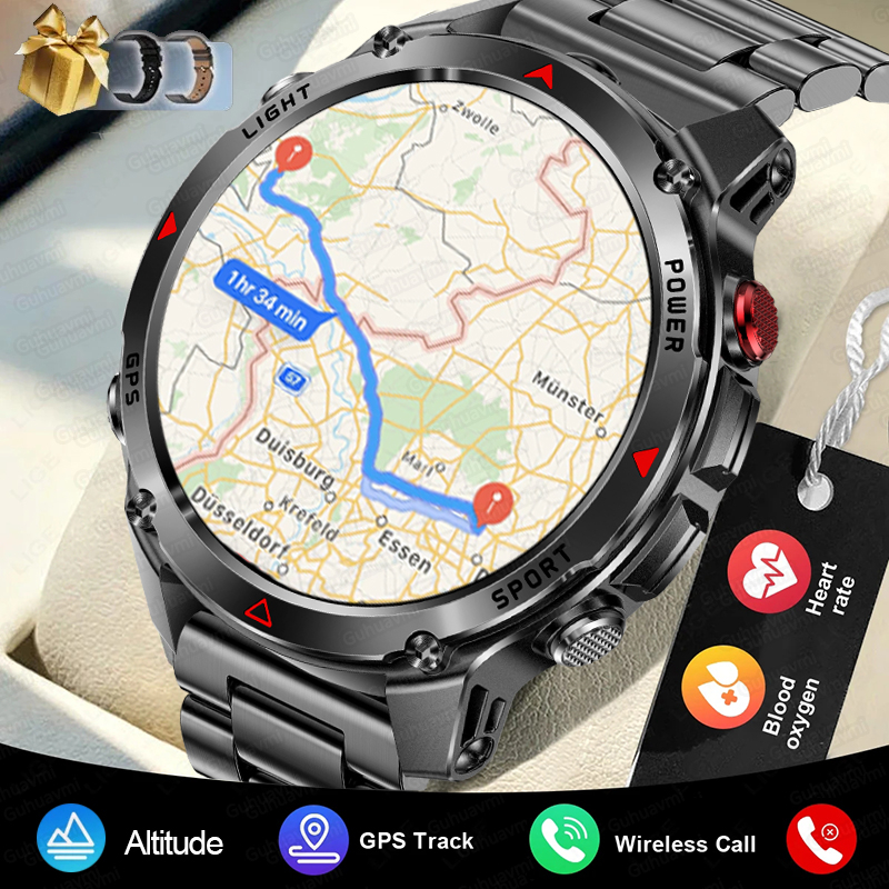 Altimeter Compass Watch - 2025New Outdoor Military Smart Watch Men