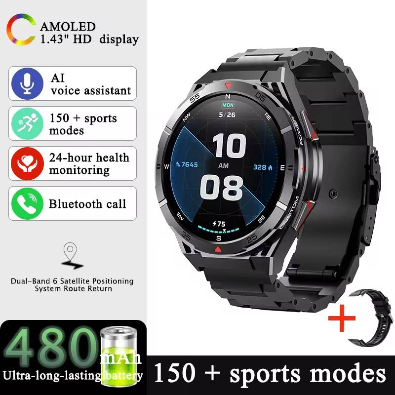 Altimeter Compass Watch - 2026 New Military Smart Watch GPS