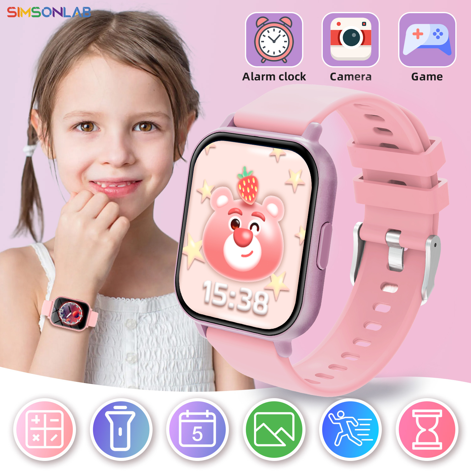Smartwatch Watches For Boys - Kids Smartwatch 1.83-inch Screen Bluetooth Call/Music
