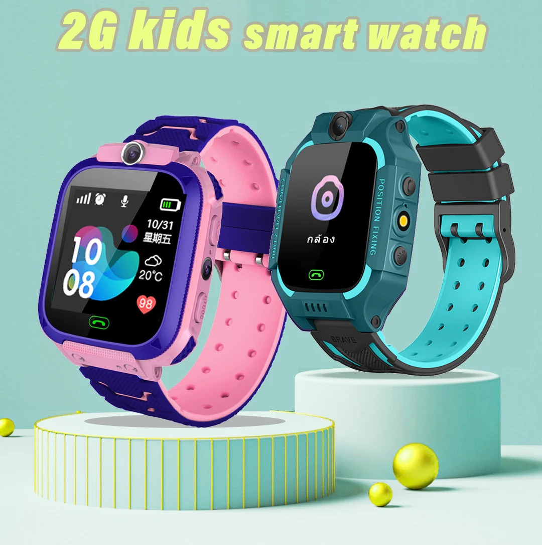 Smartwatch Digital Watches For Kids - Q12 Kids Smart Watch 2G SOS