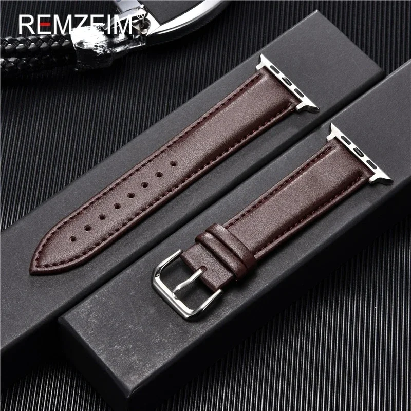 Smartwatch Apple Watches For Men - Men Business PU Leather Smartwatch Strap