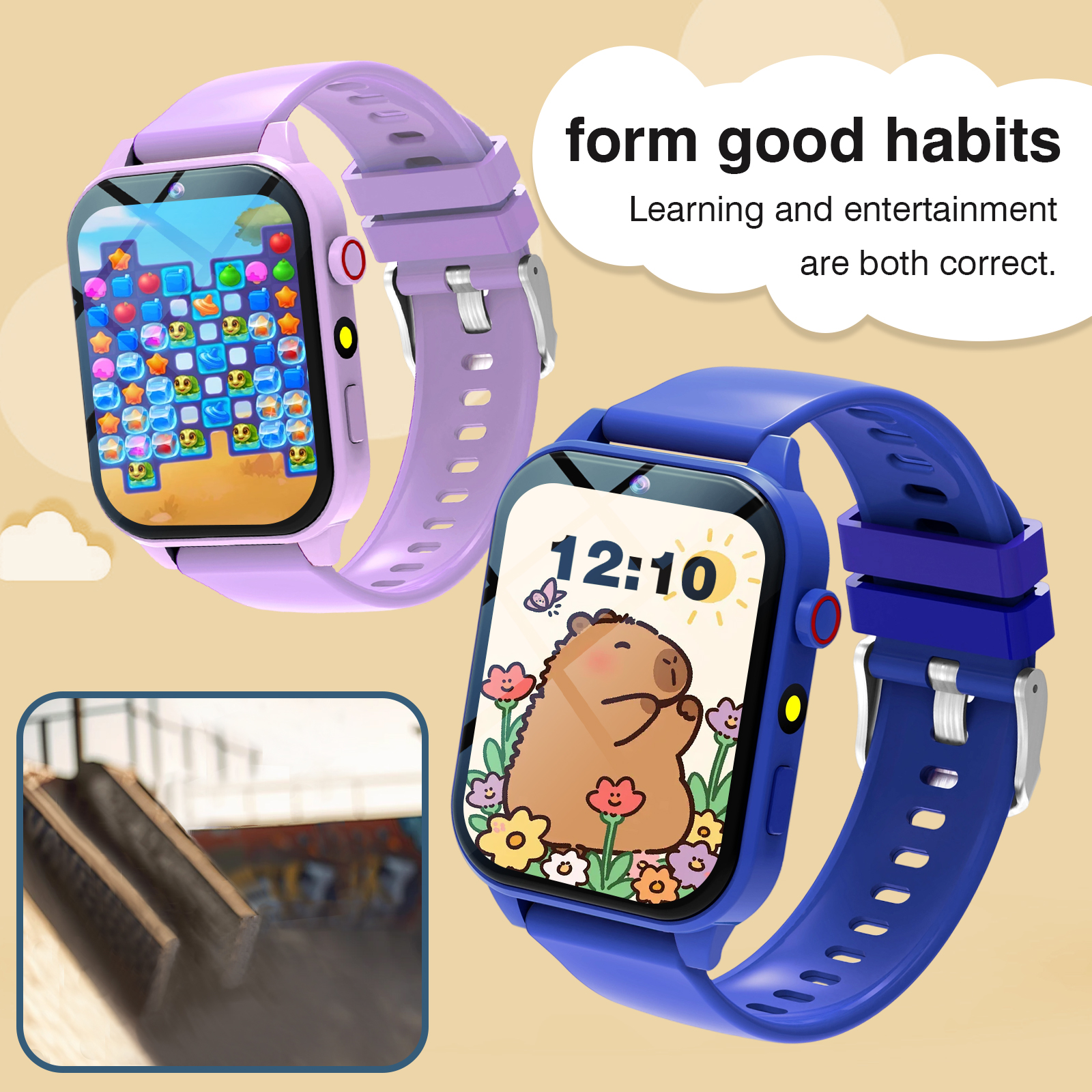 Smartwatch Digital Watches For Kids - Kids′s Smart Watch 18 Games Camera
