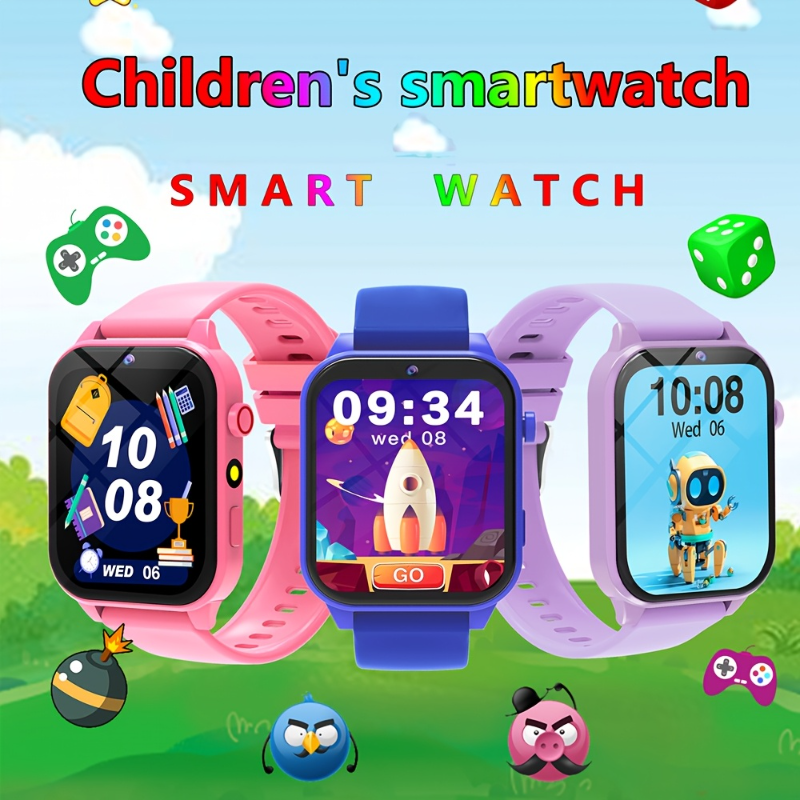 Smartwatch Digital Watches For Kid Boy - Kids Smart Watch, Multiple Puzzle Games,