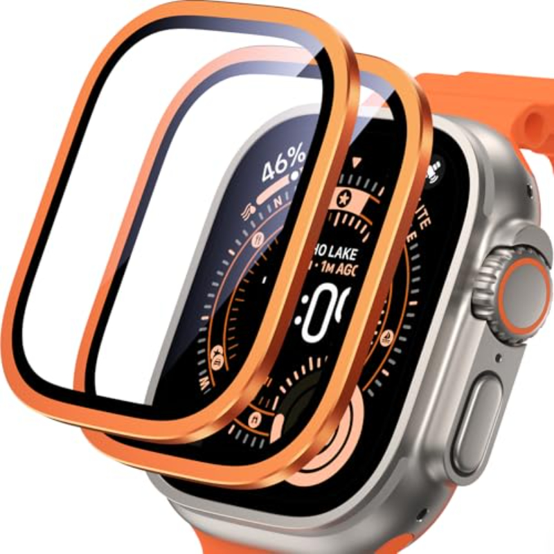 2PCS HD Metal Tempered Glass F - đánh giá và giá Smartwatch Apple Watches For Men