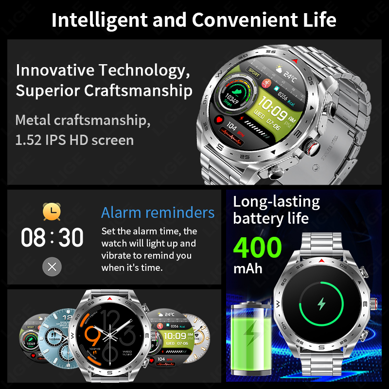 LIGE TWS Earbuds Bluetooth Hea - đánh giá và giá Smartwatch Noise Watches