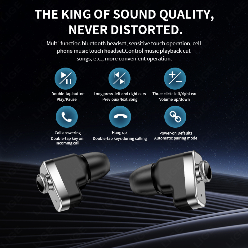 LIGE TWS Earbuds Bluetooth Hea - đánh giá và giá Smartwatch Noise Watches
