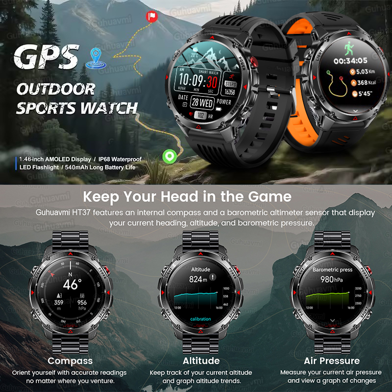 2025New Outdoor Military Smart - đánh giá và giá Altimeter Compass Watch