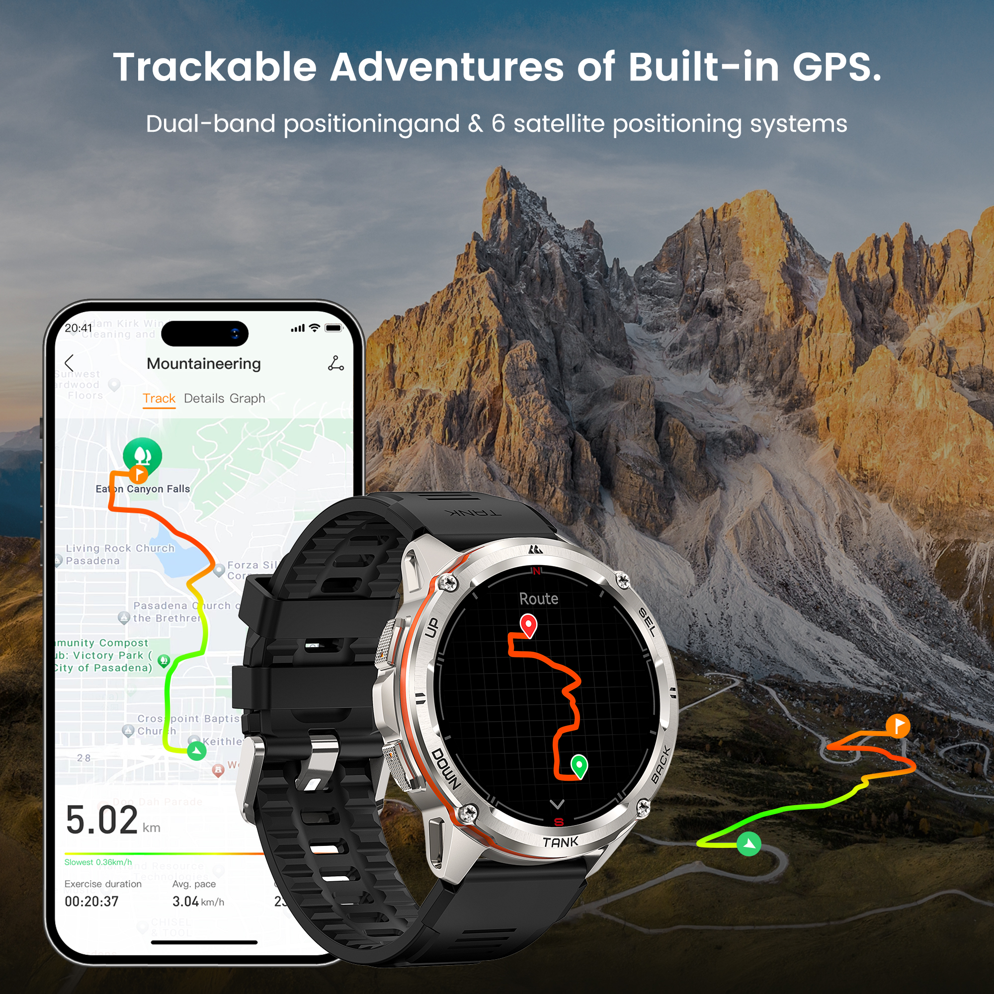 KOSPET TANK T3 Ultra Rugged GP - đánh giá và giá Altimeter Compass Watch