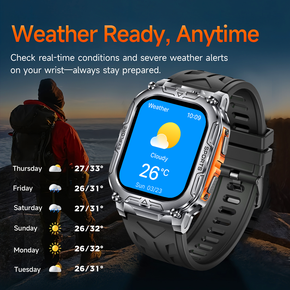 New Military Smart Watch Bulit - đánh giá và giá Altimeter Compass Watch