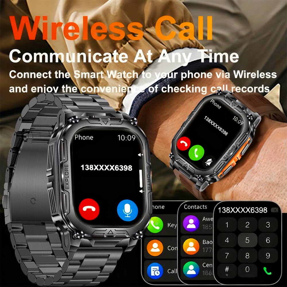 New Military Smart Watch Bulit - đánh giá và giá Altimeter Compass Watch