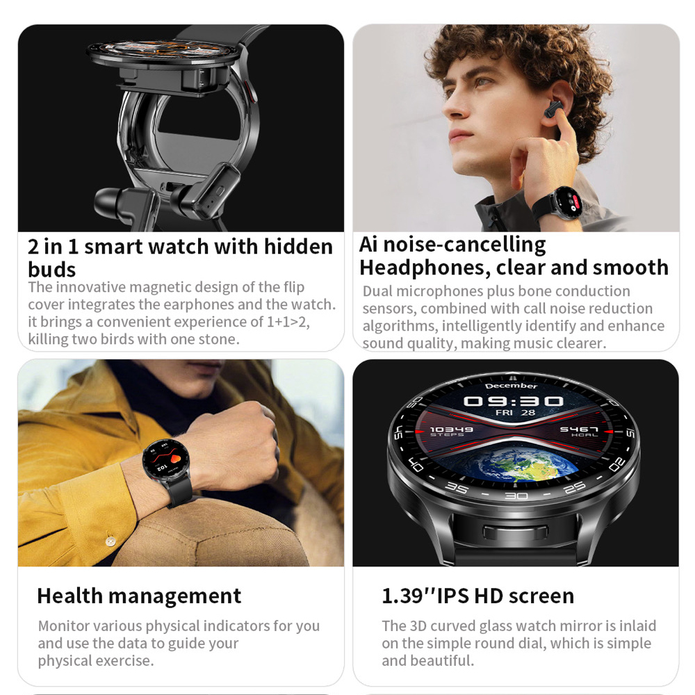 2 In 1 TWS Headset Smart Watch - đánh giá và giá Smartwatch Noise Watches