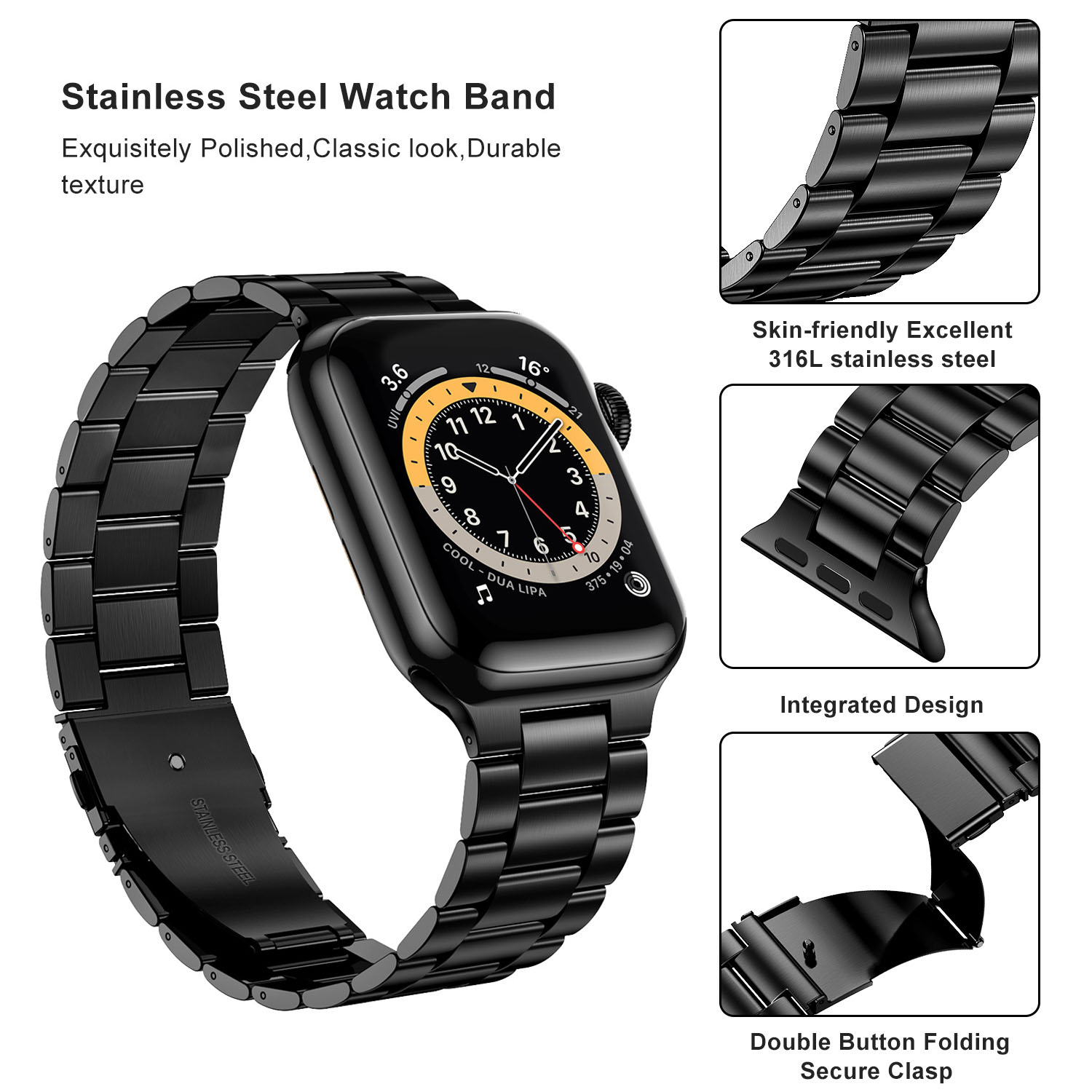 Stainless Steel Strap For Appl - đánh giá và giá Smartwatch Apple Watches For Men
