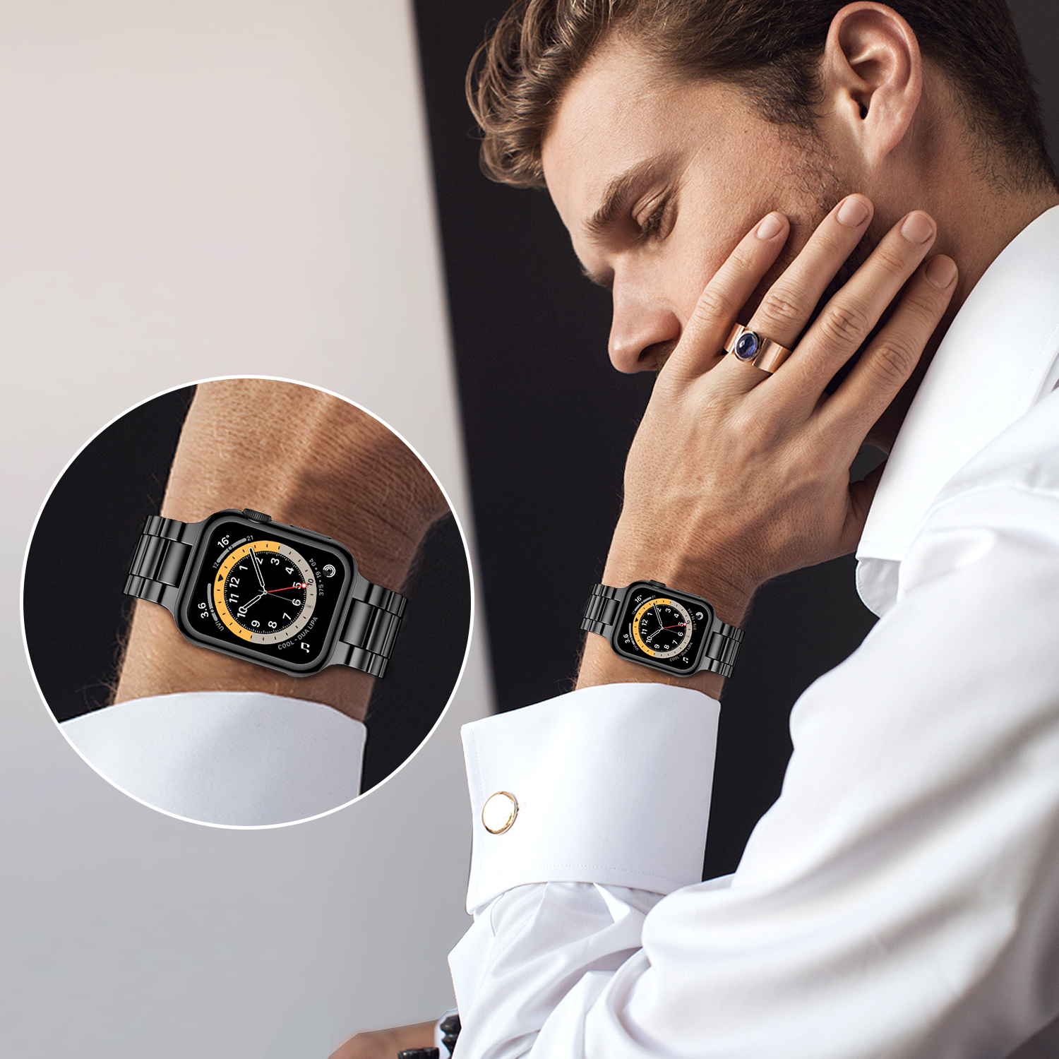 Stainless Steel Strap For Appl - đánh giá và giá Smartwatch Apple Watches For Men