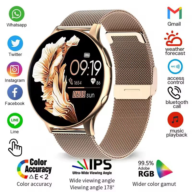 2025 New Women SmartWatch Blue - đánh giá và giá Smartwatch Angelo Watches