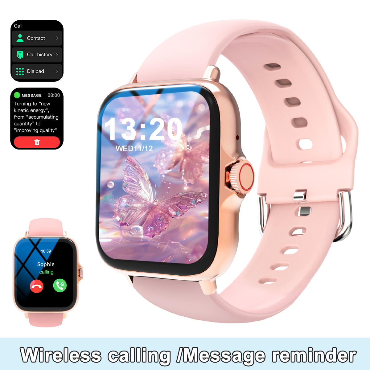 Smart watch, wireless calling  - đánh giá và giá Smartwatch Iphone Watches For Women