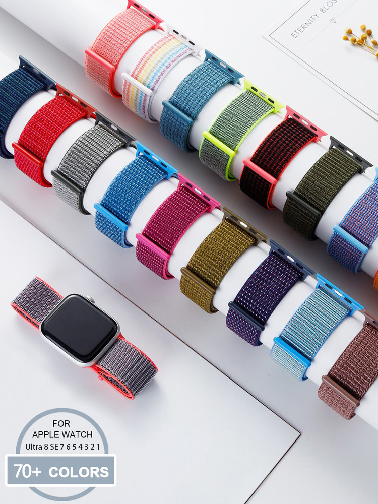 Nylon Loop Strap for apple wat - đánh giá và giá Smartwatch Apple Watches For Men