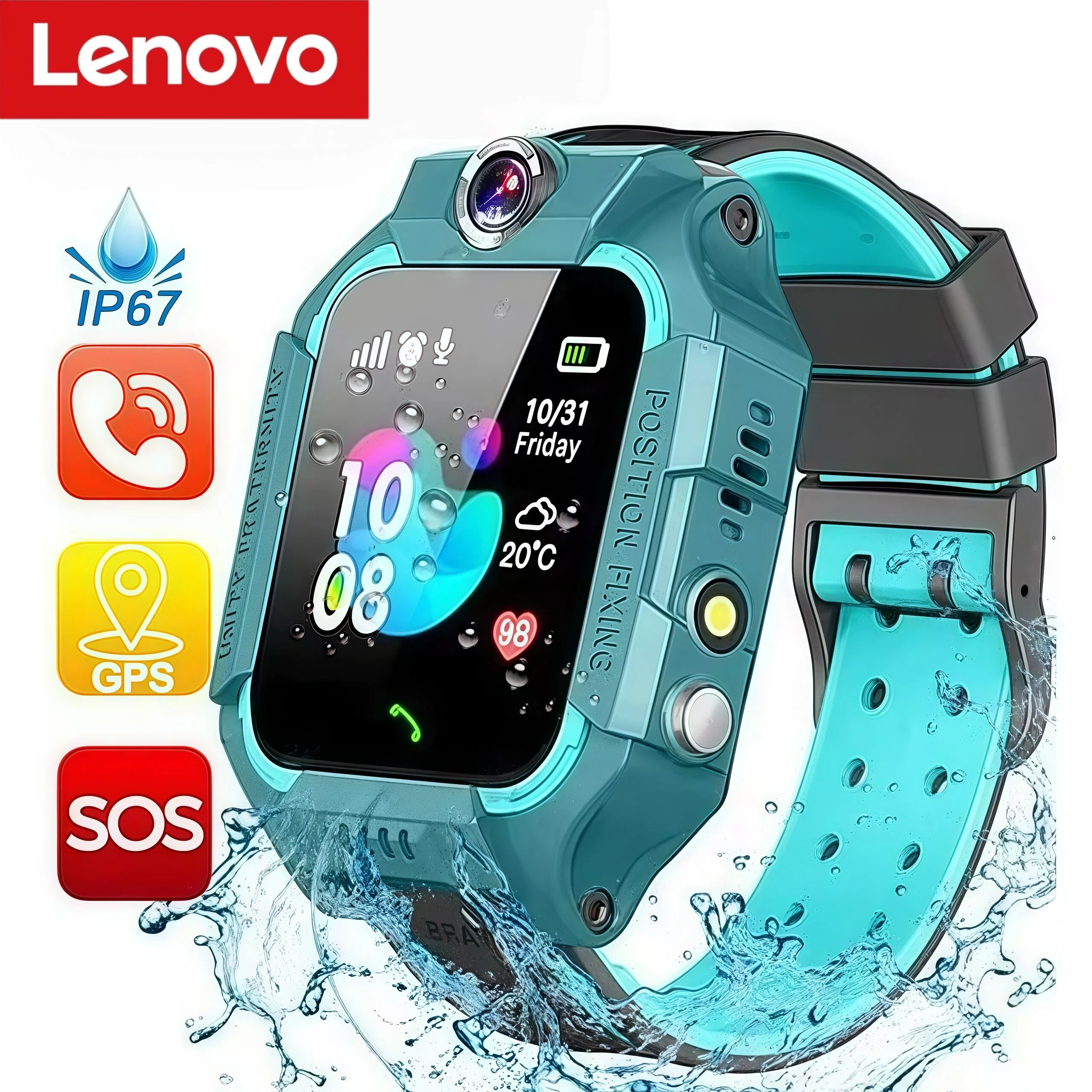Lenovo Kids Smart Watch SOS GP - đánh giá và giá Smartwatch Watches For Boys