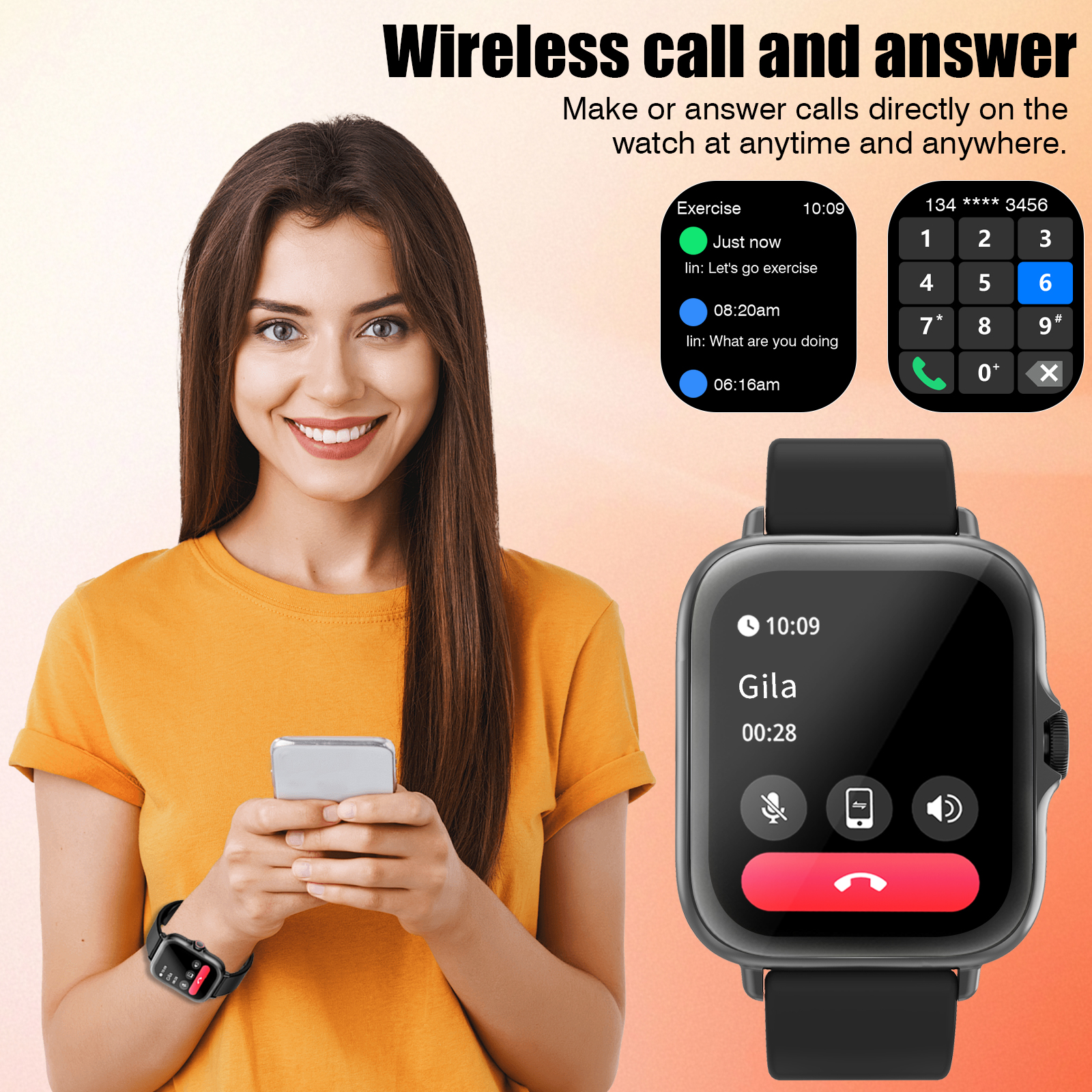 Smart Watch, Wireless Call/Dia - đánh giá và giá Smartwatch Iphone Watches For Women
