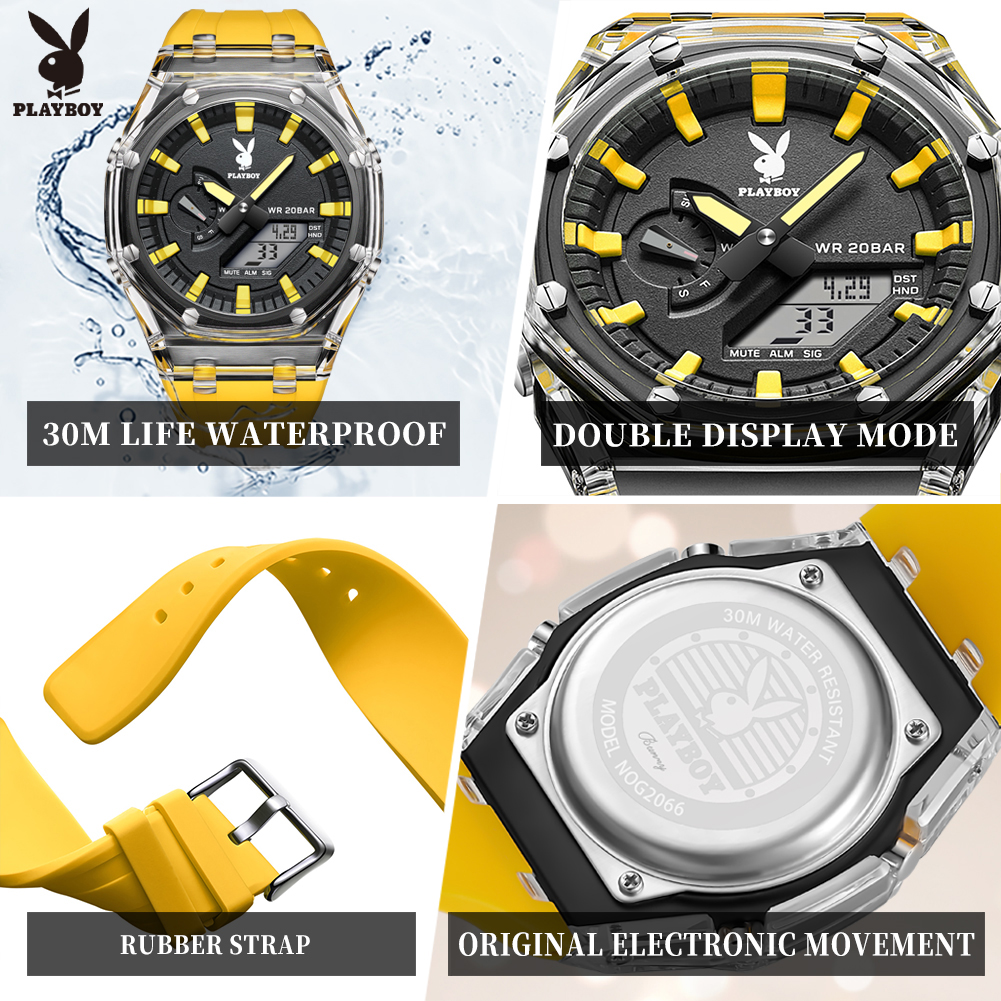 PLAYBOY 2066 Brand Original El - đánh giá và giá Smartwatch Digital Watches For Men