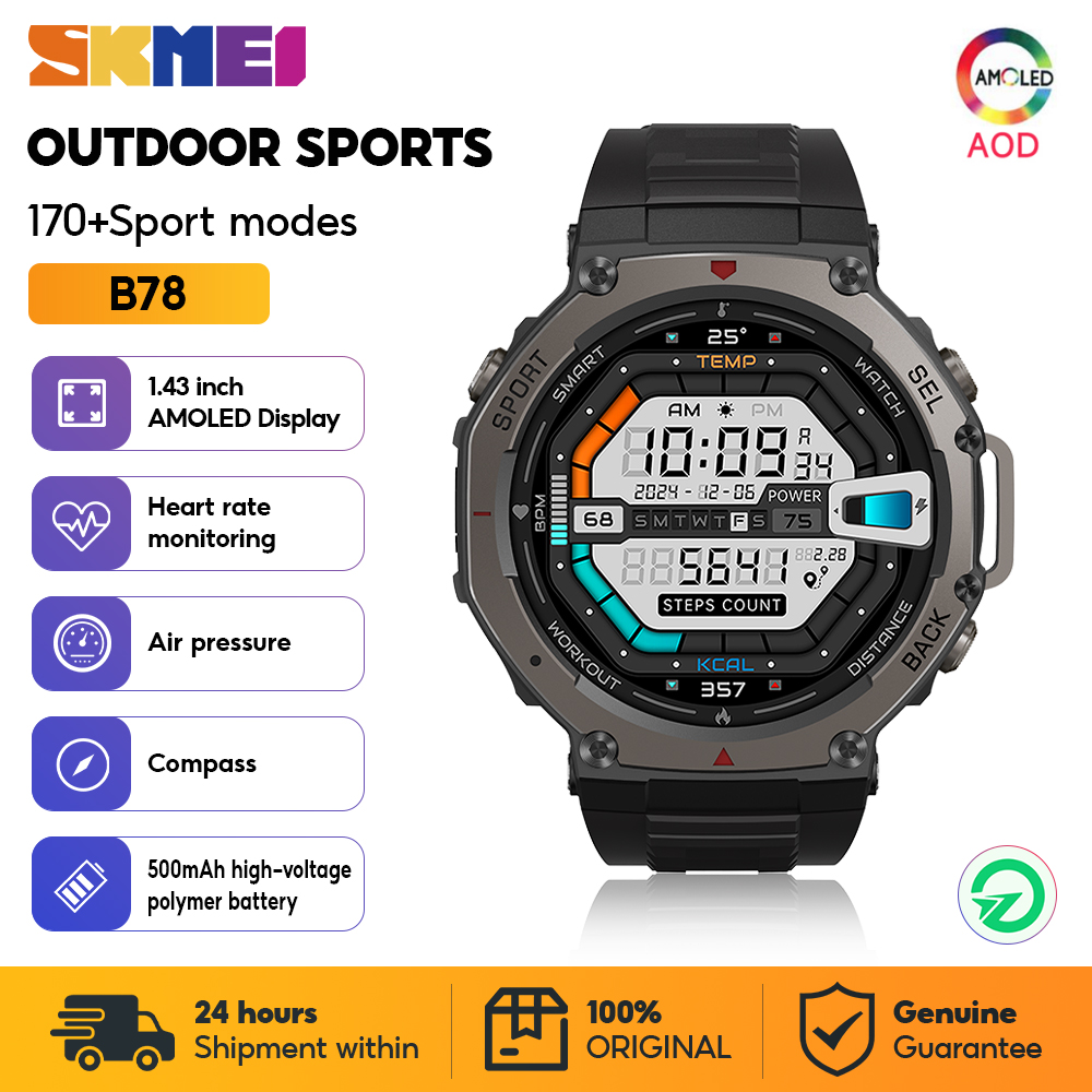 SKMEI Military Outdoor Sport S - đánh giá và giá Smartwatch Digital Watches For Men