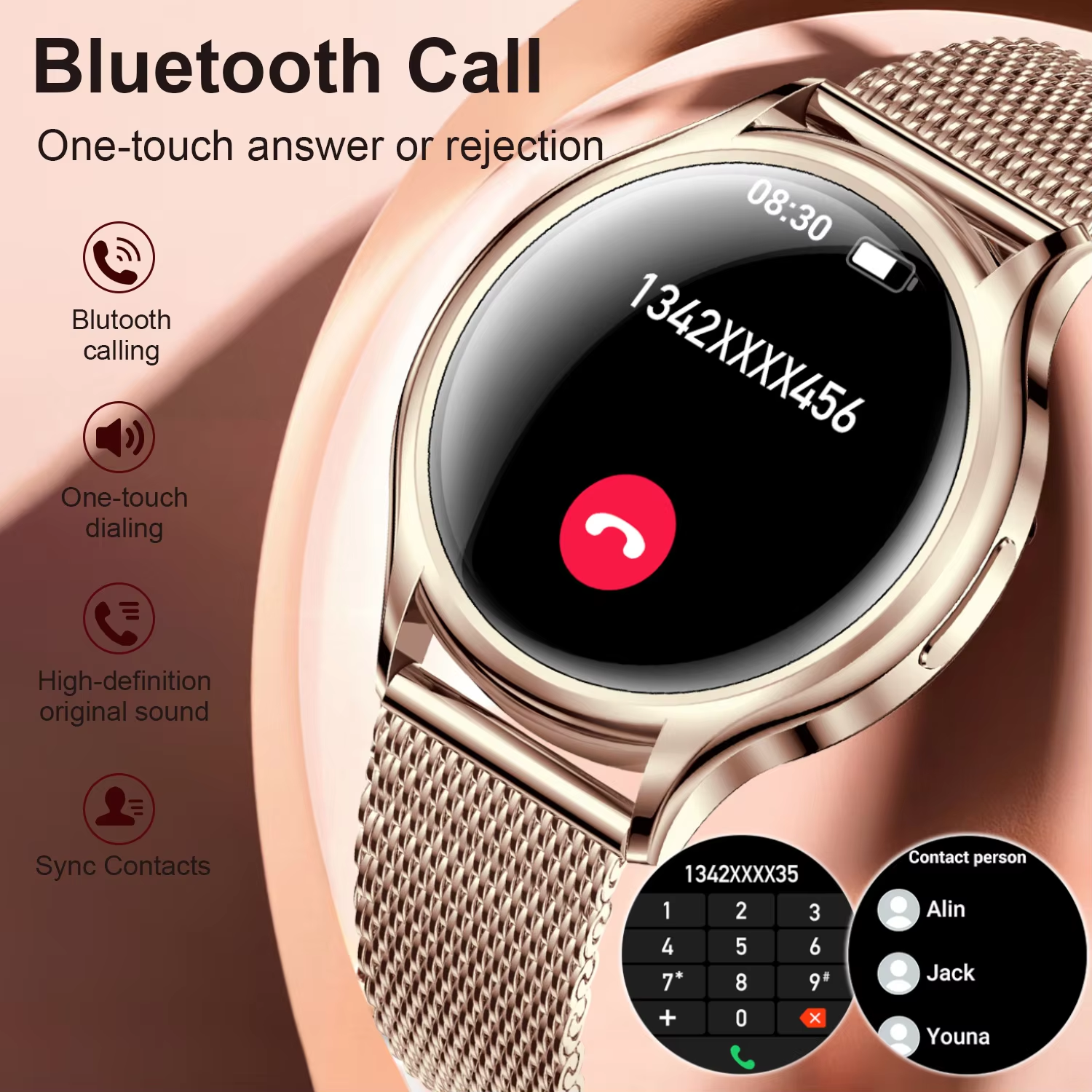 Women's Smart Watch Sleep Heal - đánh giá và giá Smartwatch Angelo Watches