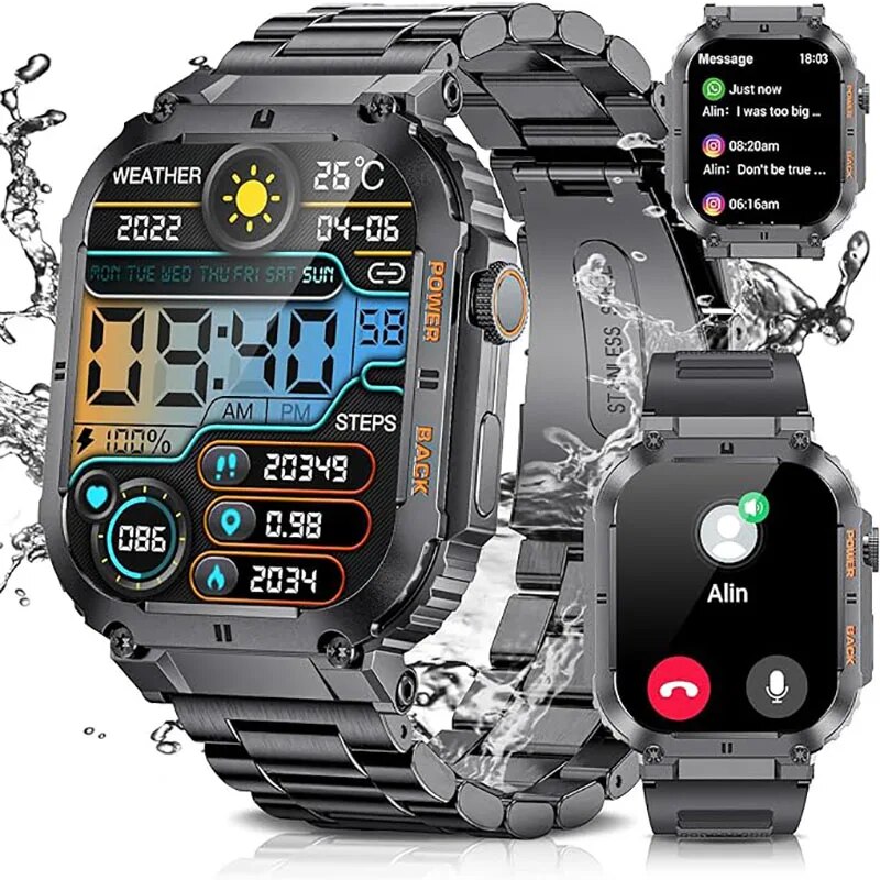 LIGE Outdoor Sports Fitness Sm - đánh giá và giá Smartwatch Digital Watches For Men