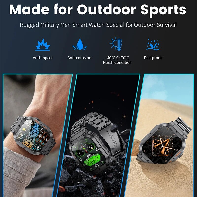 LIGE Outdoor Sports Fitness Sm - đánh giá và giá Smartwatch Digital Watches For Men