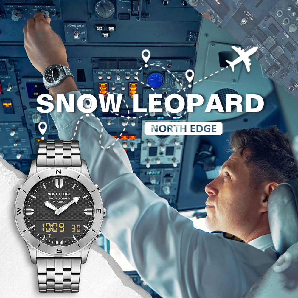 NORTH EDGE Men's Digital Watch - đánh giá và giá Altimeter Compass Watch