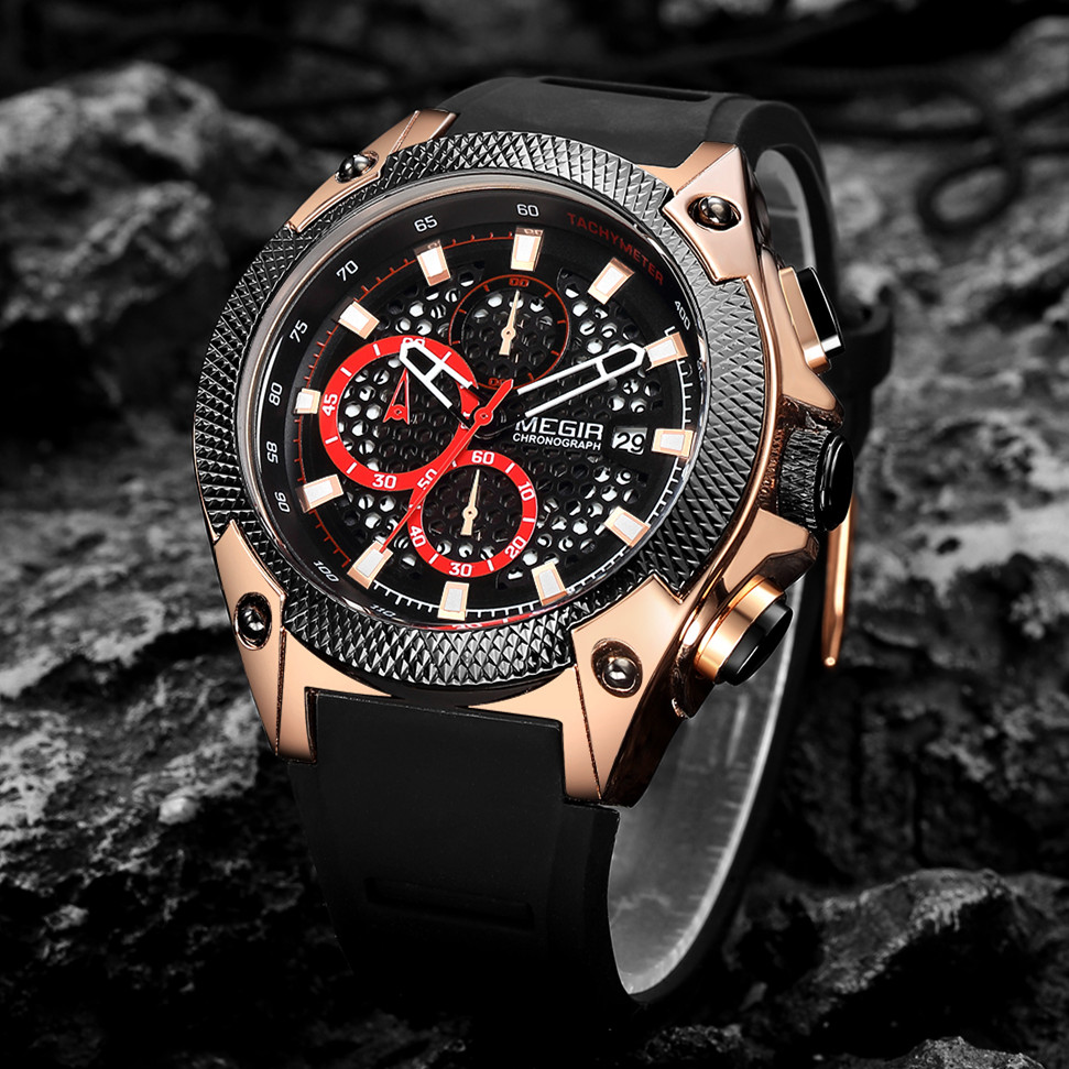 Megir Chronograph Quartz Watch - đánh giá và giá Smartwatch Digital Watches For Men