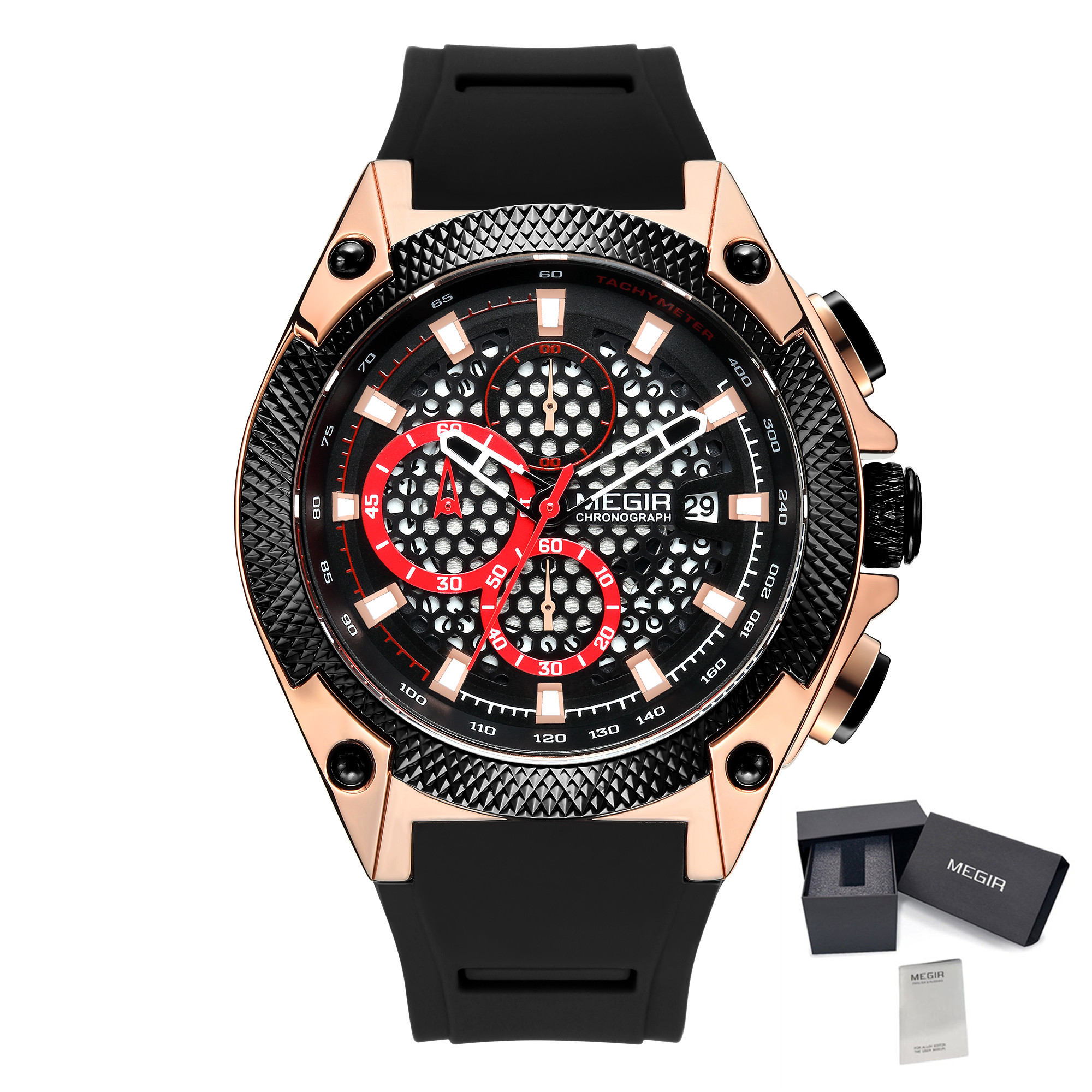 Megir Chronograph Quartz Watch - đánh giá và giá Smartwatch Digital Watches For Men