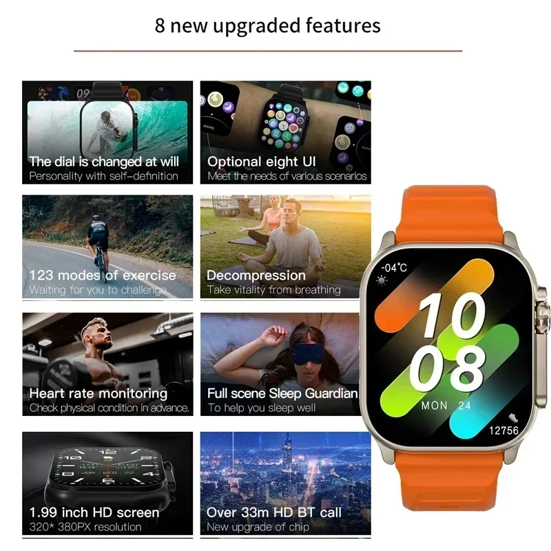 2026 T900  Smart Watch Men 49m - đánh giá và giá Smartwatch Apple Watches For Men