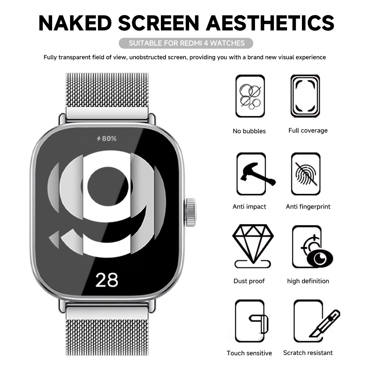 Tempered Glass for Xiaomi Redm - đánh giá và giá Smartwatch Watches Xiaomi