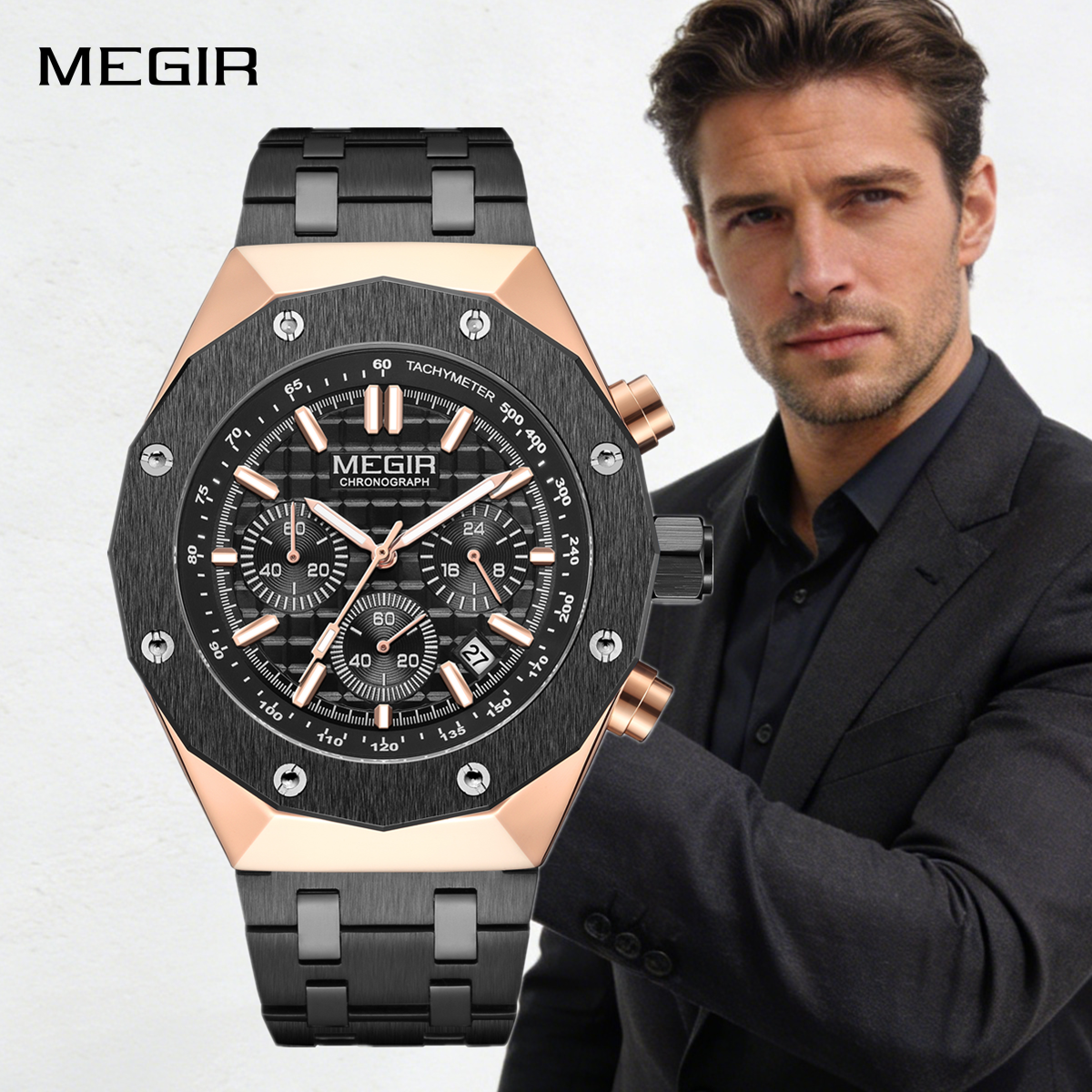 MEGIR Chronograph Luxury Men S - đánh giá và giá Smartwatch Digital Watches For Men