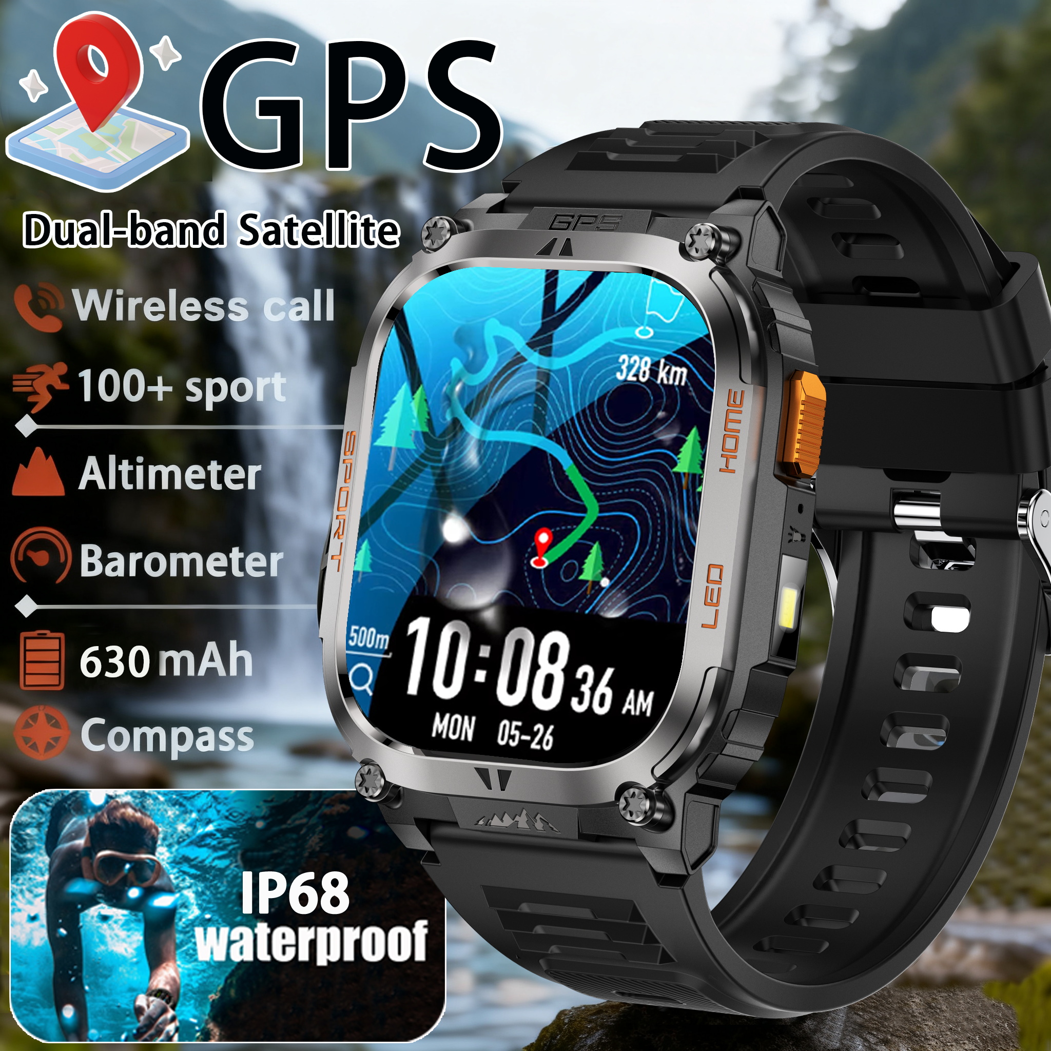 2026 new Outdoor Smartwatch GP - đánh giá và giá Altimeter Compass Watch