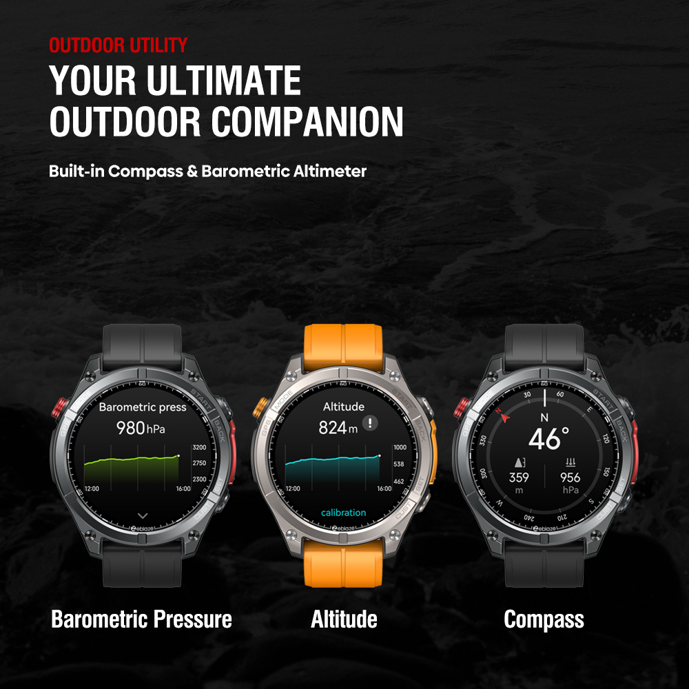 NEW Zeblaze Stratos 4 GPS Smar - đánh giá và giá Altimeter Compass Watch