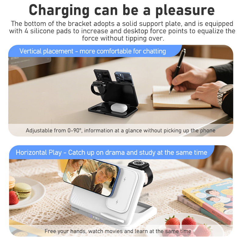 4 in 1 Dual Phone Wireless Cha - đánh giá và giá Smartwatch Watches Xiaomi