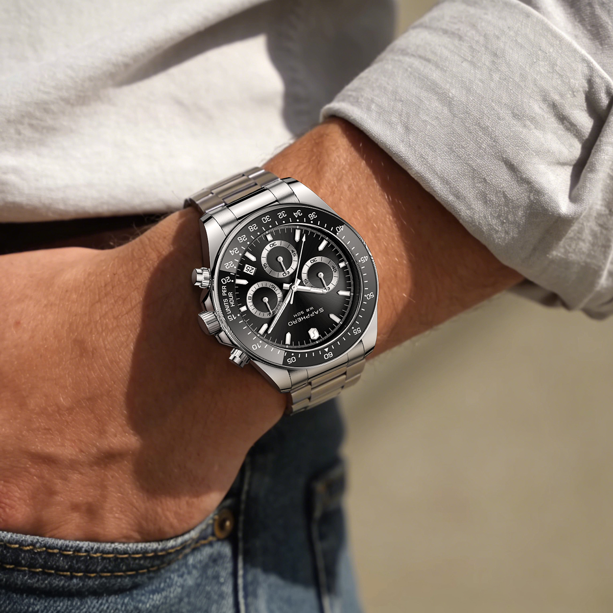 SAPPHERO Fashionable Men's Wat - đánh giá và giá Watches Not Smartwatch