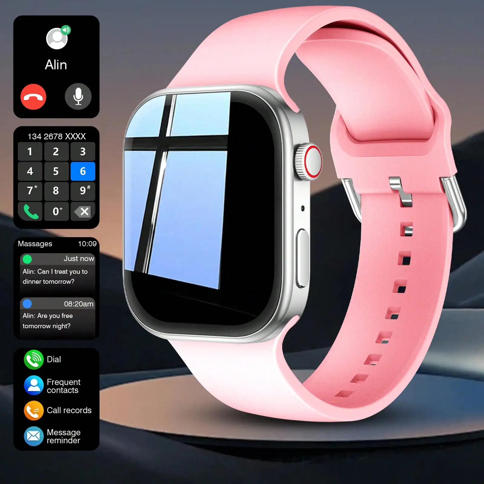 Smart Watch, Wireless Calling  - đánh giá và giá Smartwatch Iphone Watches For Women