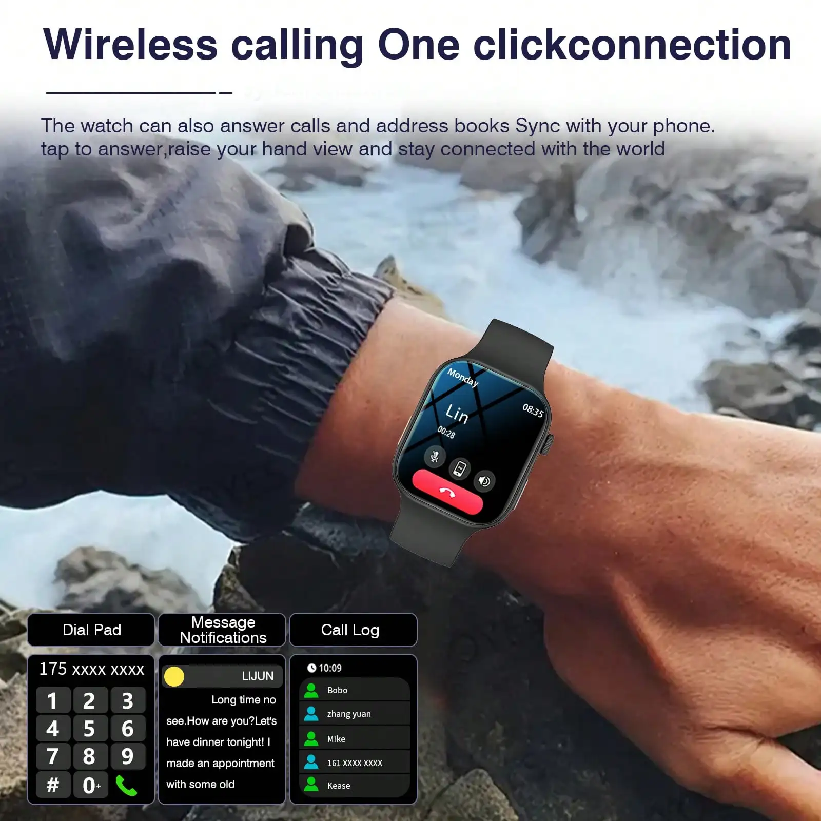 Smart Watch, Wireless Calling  - đánh giá và giá Smartwatch Iphone Watches For Women