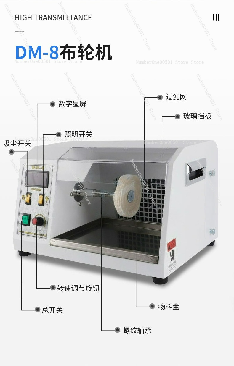 DM-8 desktop cloth wheel frequ - đánh giá và giá Watch Polishing Cloth