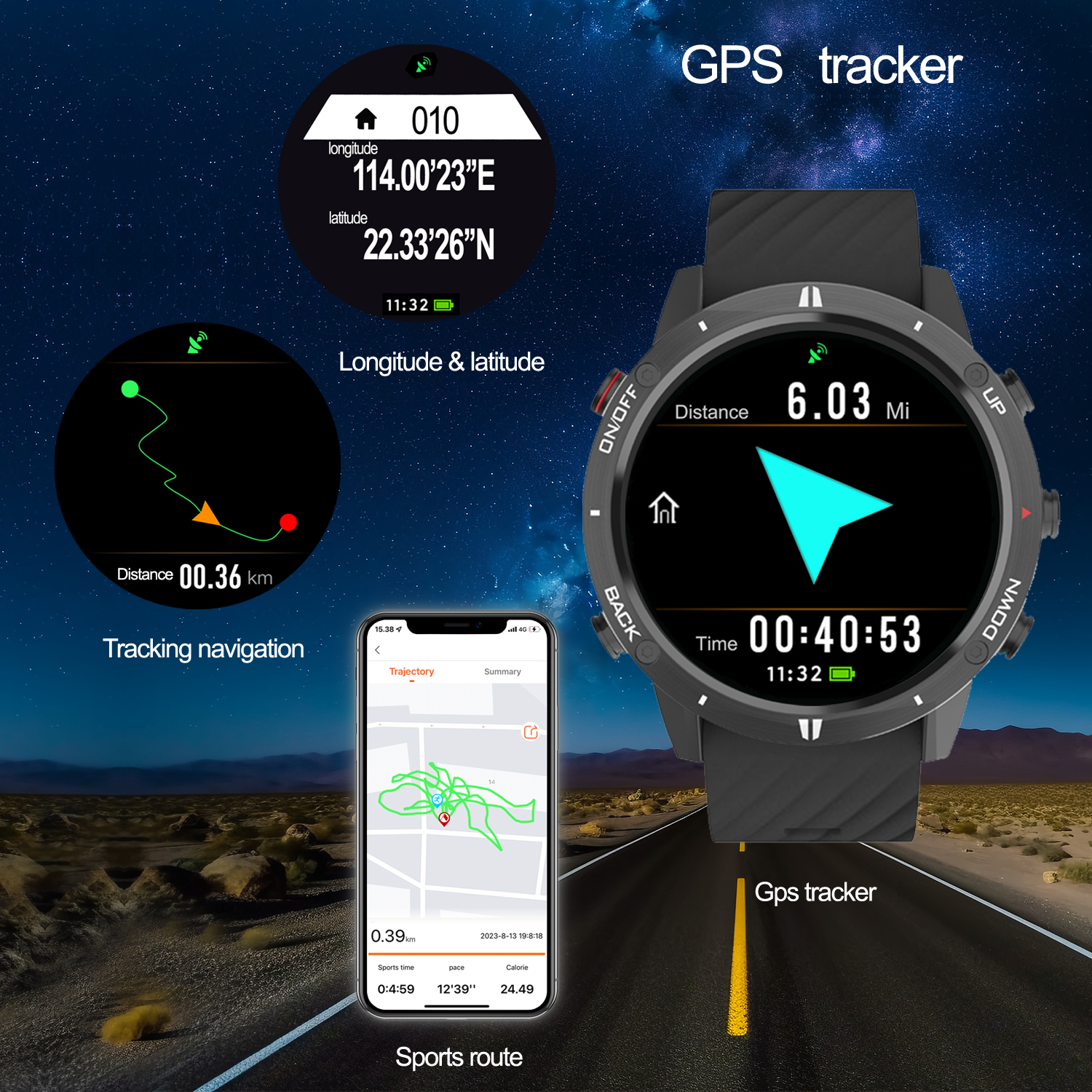 2024 New Sunroad GPS Sports Wa - đánh giá và giá Smartwatch Digital Watches For Men