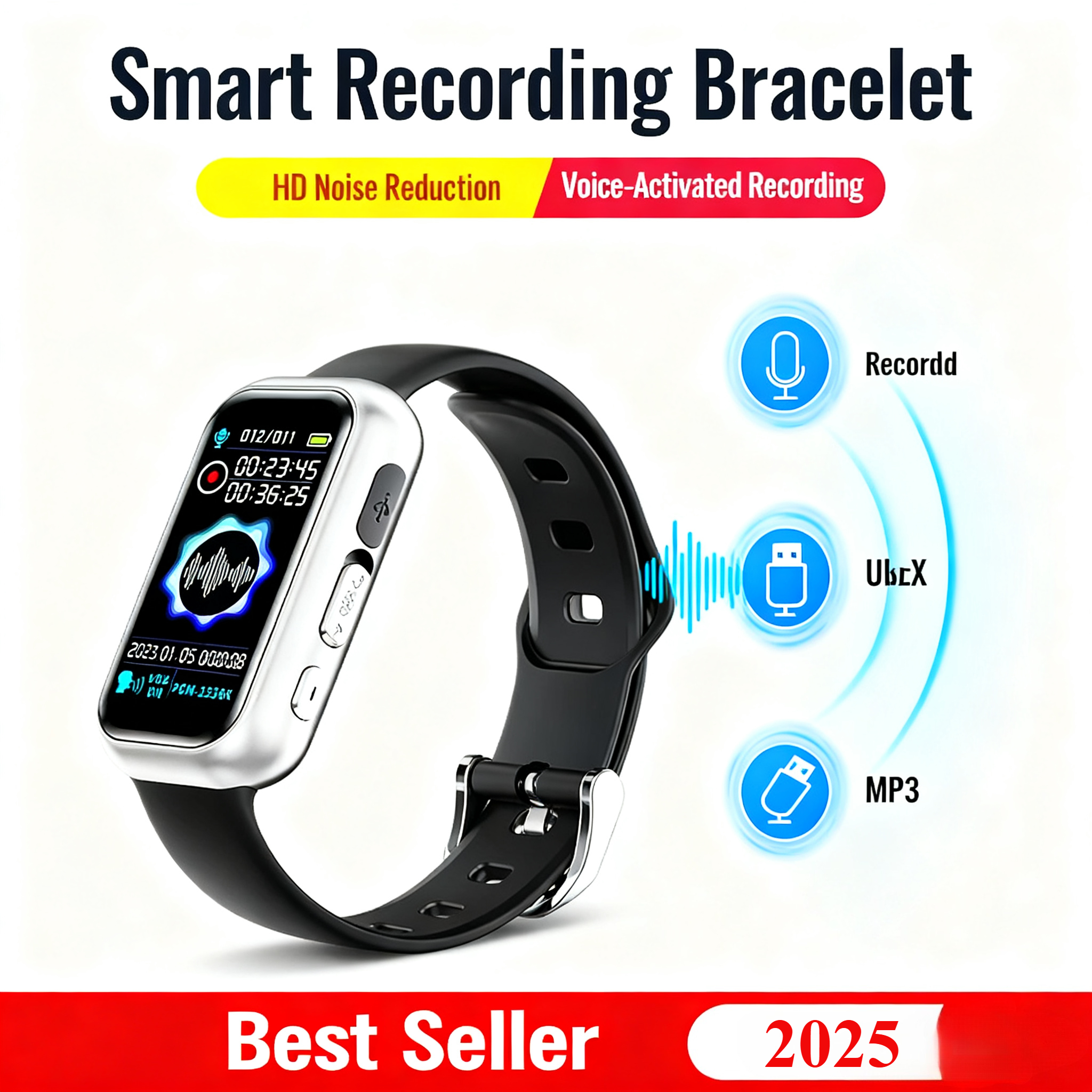 Voice Recorder Smart Digital W - đánh giá và giá Smartwatch Noise Watches