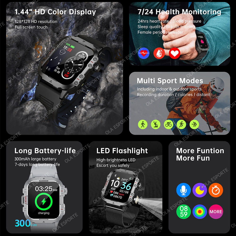 New Military GPS Smart Watch M - đánh giá và giá Smartwatch Angelo Watches